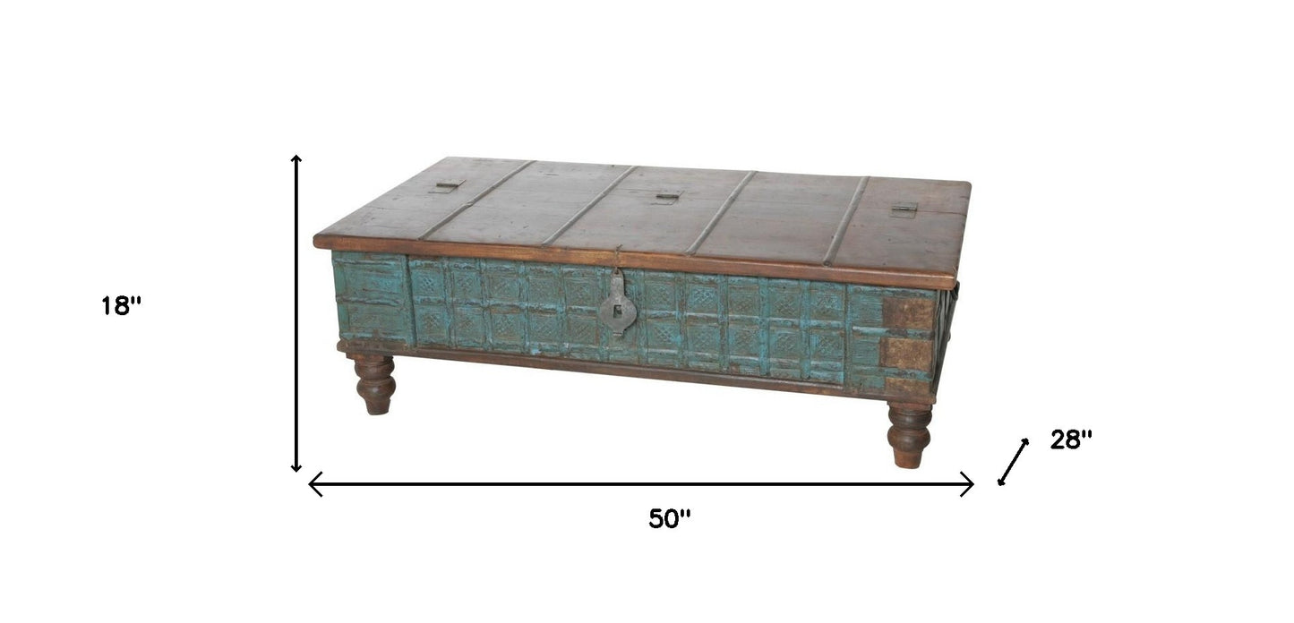 Traditional Storage Trunk Coffee Table