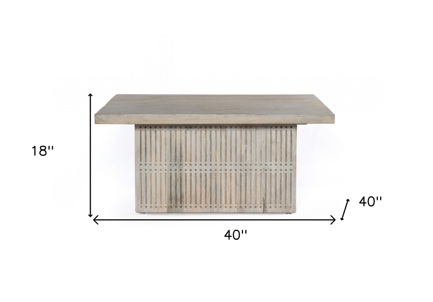 Ivory Solid Wood Lift Top Pedestal Coffee Table image 8