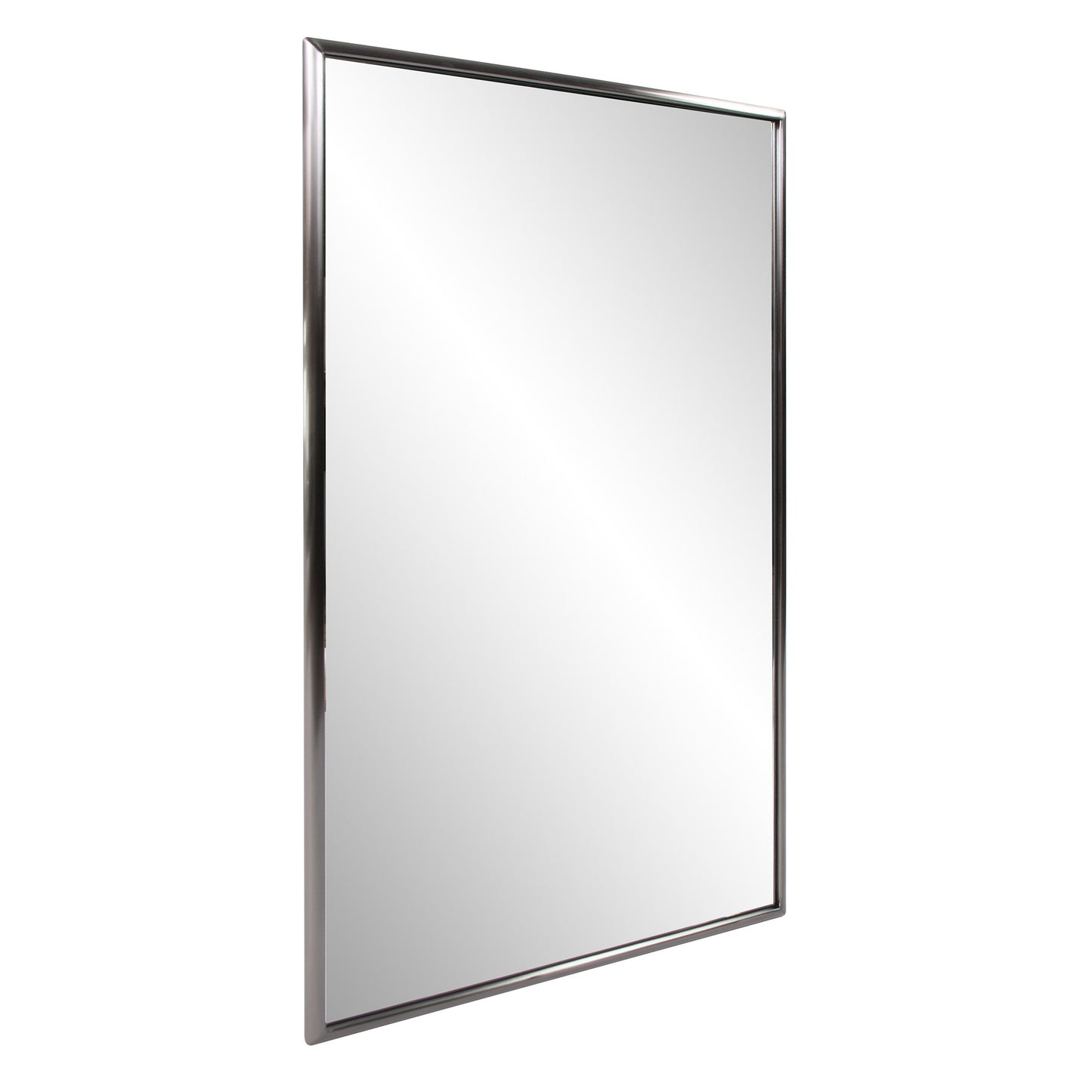 Gray Metal Framed Accent Mirror