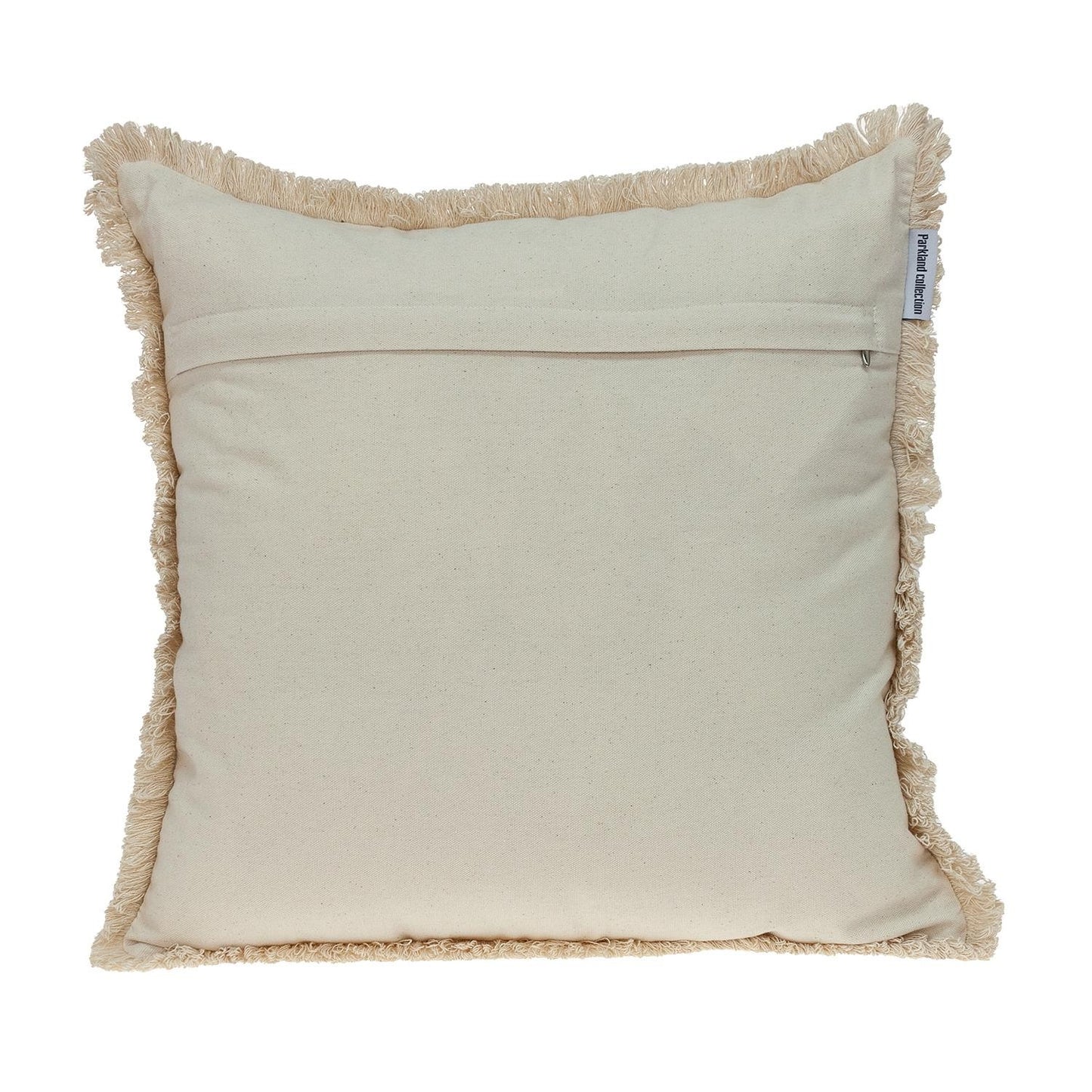 Boho Garland Beige & Navy Blue Accent Pillow