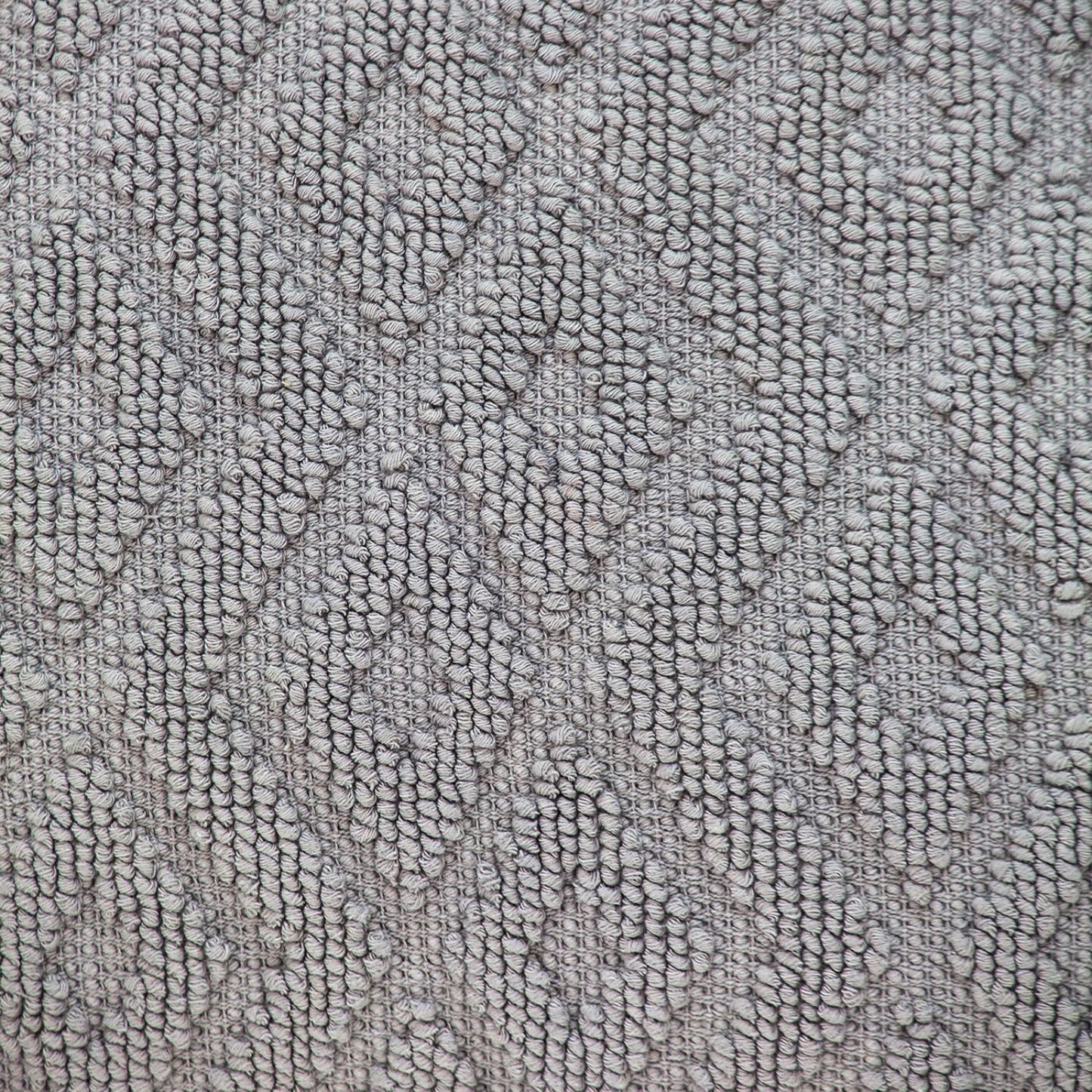 Jacquard Diamond Pattern Gray Pillow