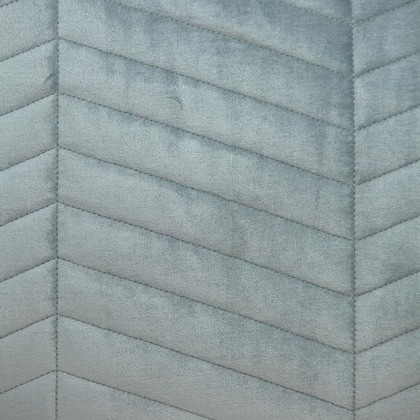 Gray Quilted Velvet Zig Zag Lumbar Pillow