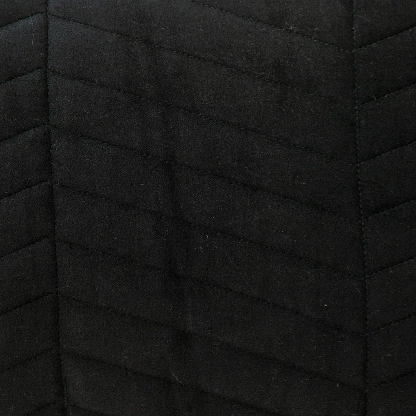 Black Quilted Velvet Zig Zag Lumbar Pillow