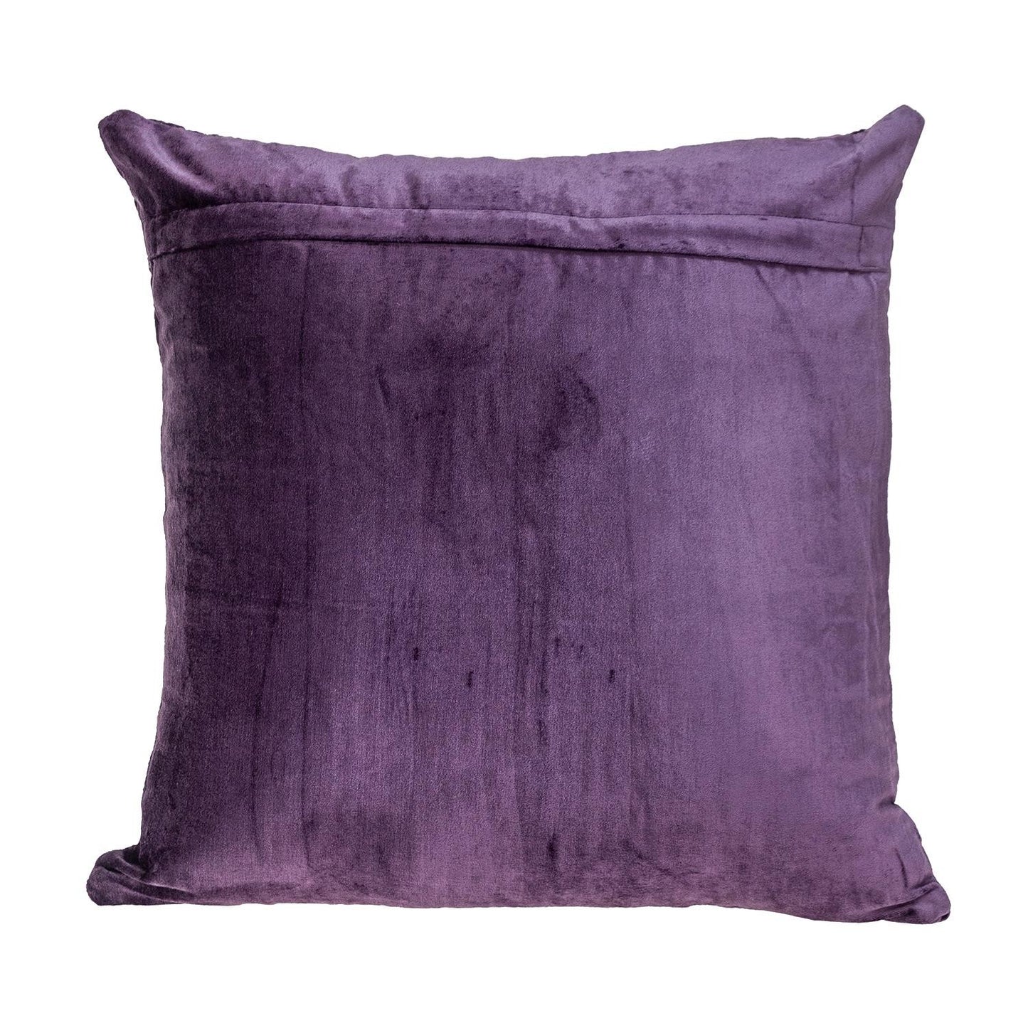 Purple Quilted Velvet Geo Pillow