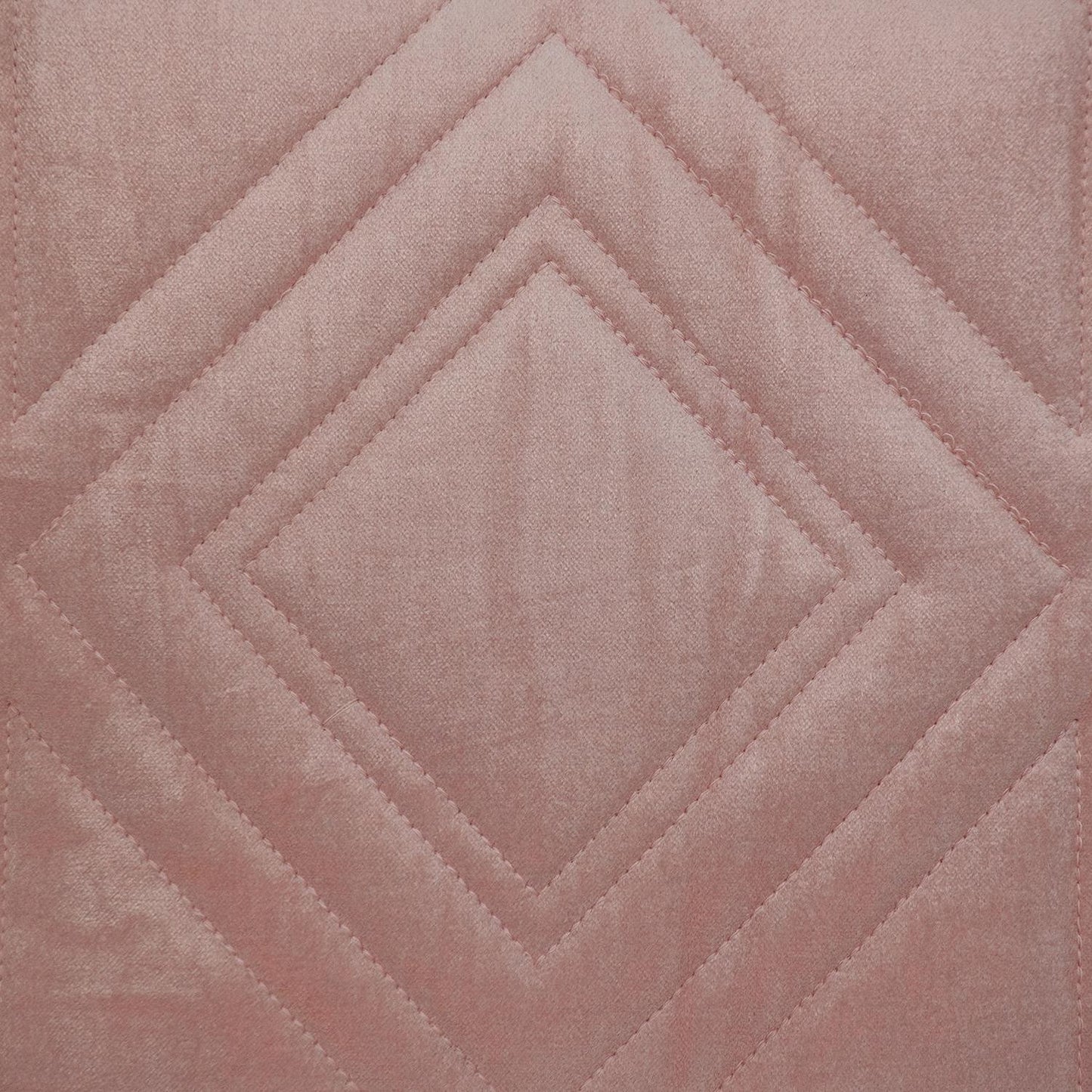 Pink Quilted Diamonds Velvet Solid Color Pillow