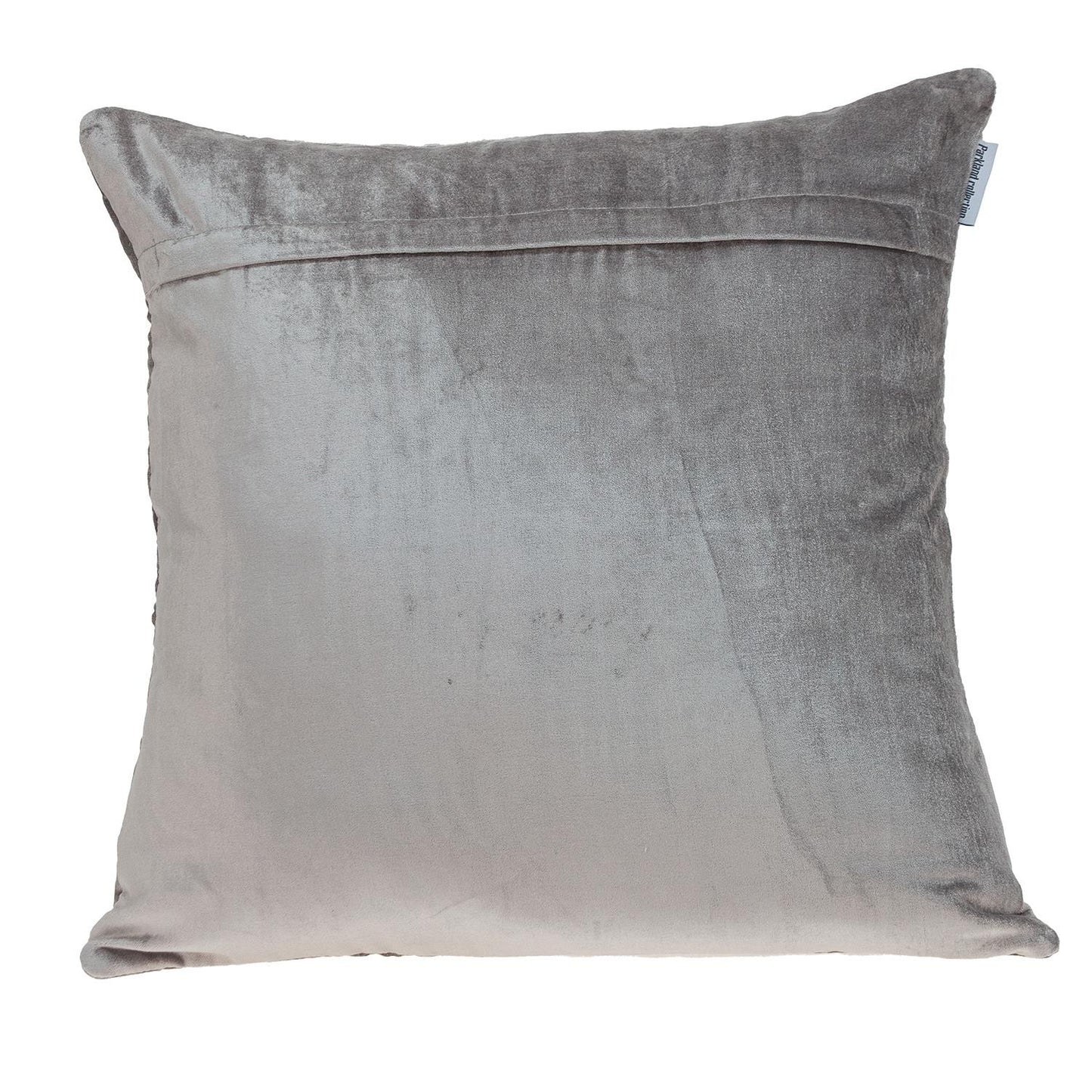Taupe Quilted Diamonds Velvet Solid Color Pillow