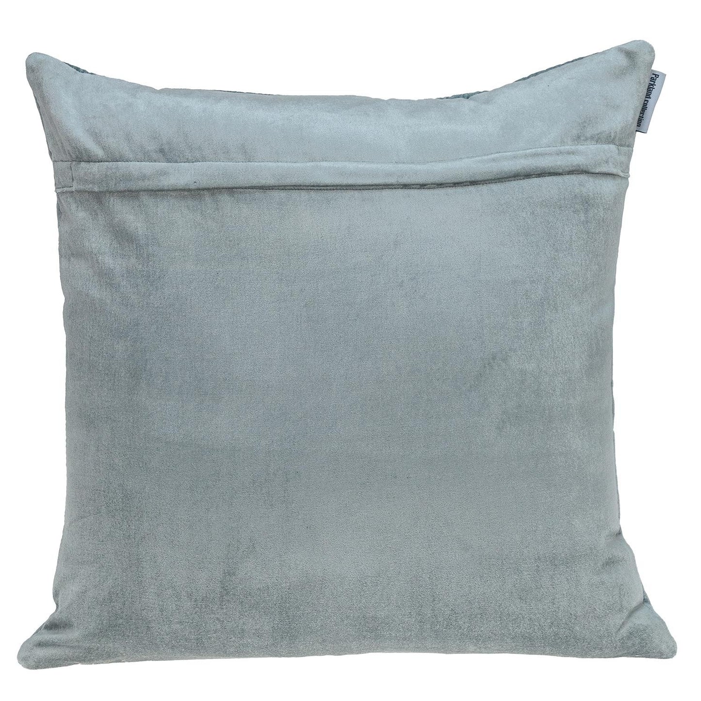 Geometric Lush Quilted Metallic Gray Pillow