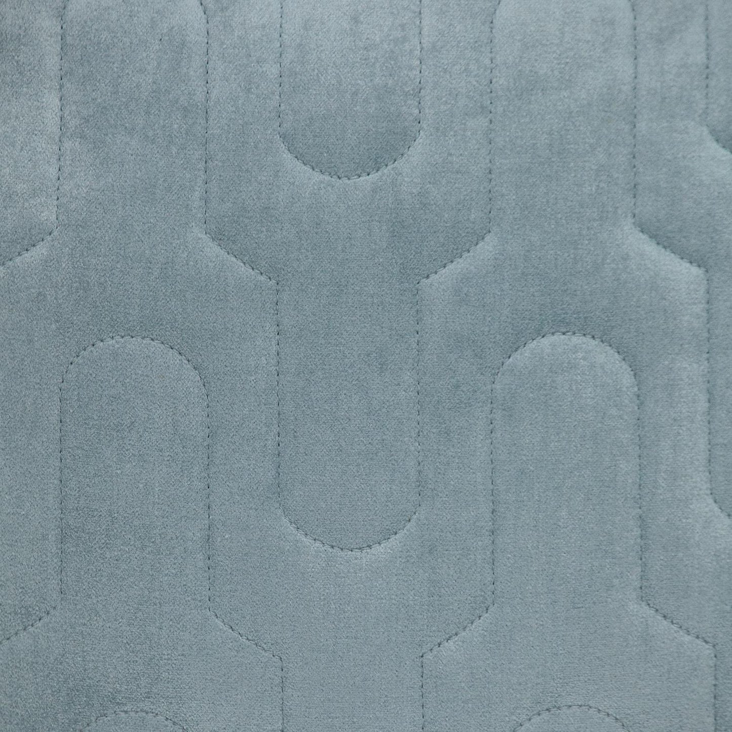 Geometric Lush Quilted Metallic Gray Pillow