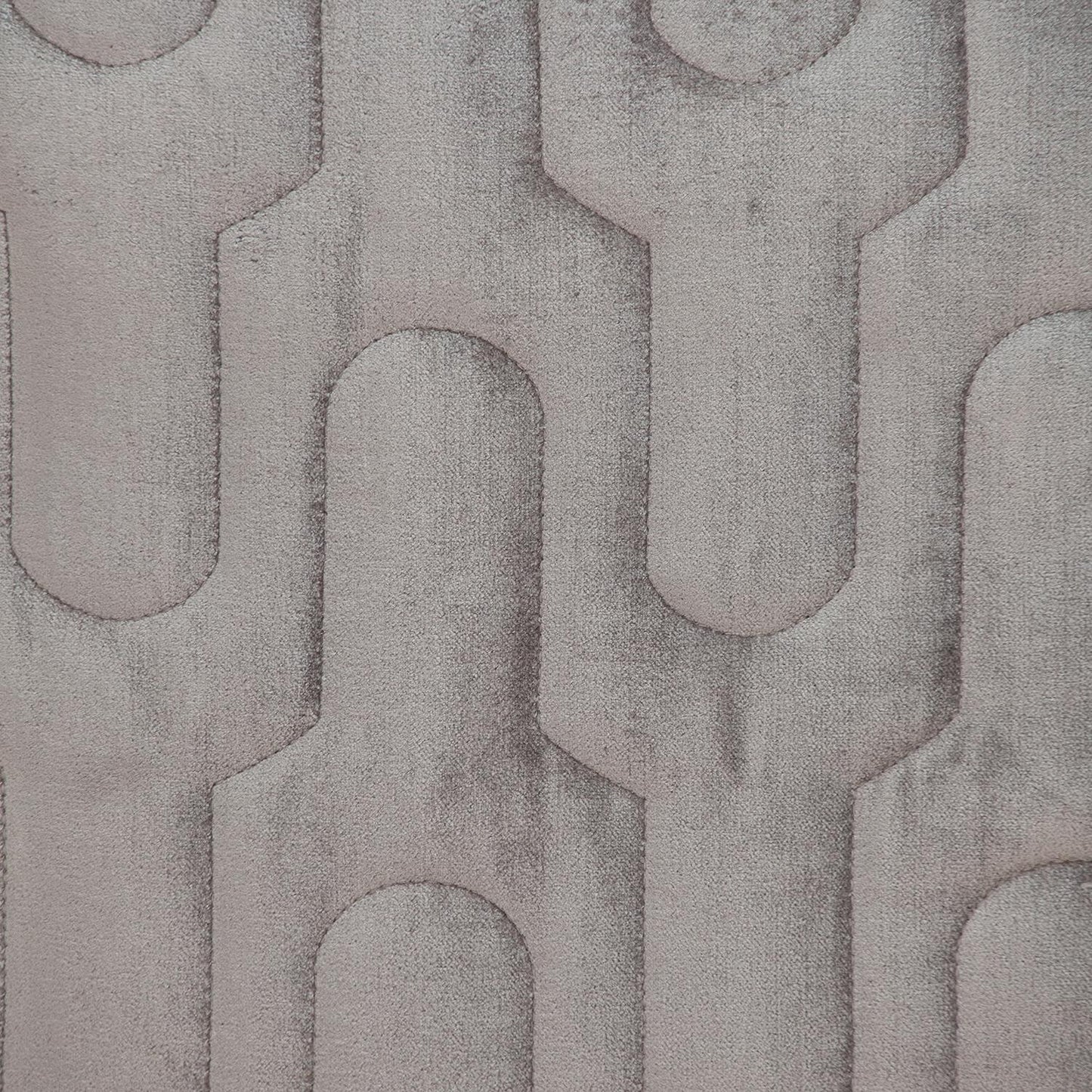 Geometric Lush Quilted Taupe Pillow