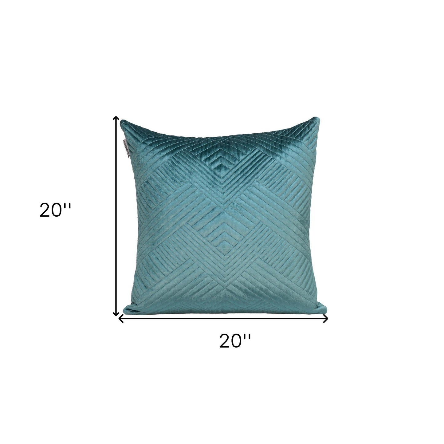 Teal Cotton Blend Pillow
