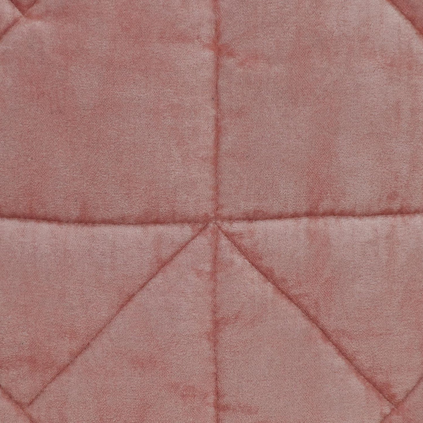 Pink Chunky Geo Stitched Velvet Pillow