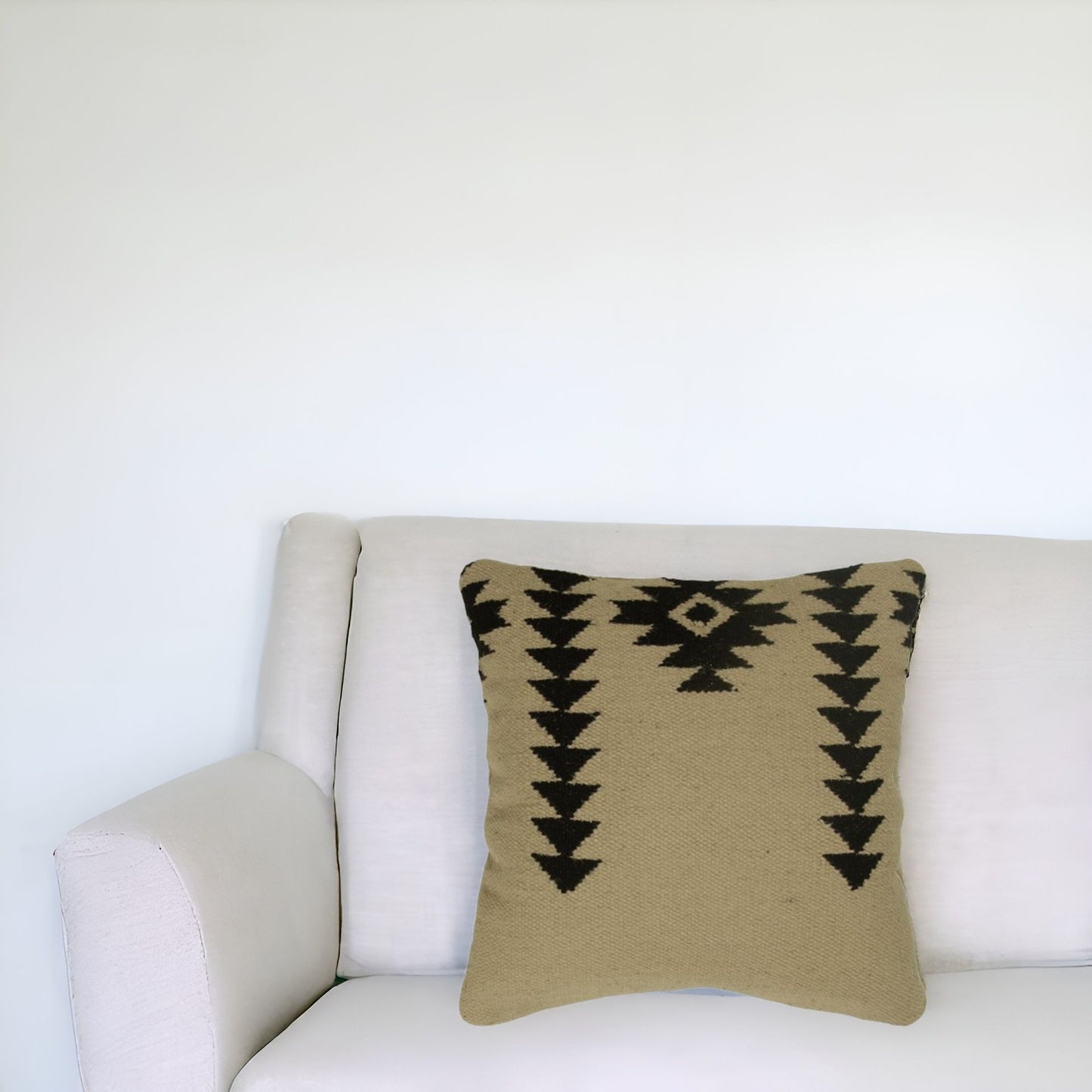 Black & Ivory Cotton Pillow