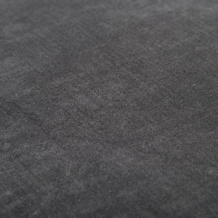 Dark Gray Solid Pearl Beaded Edge Pillow