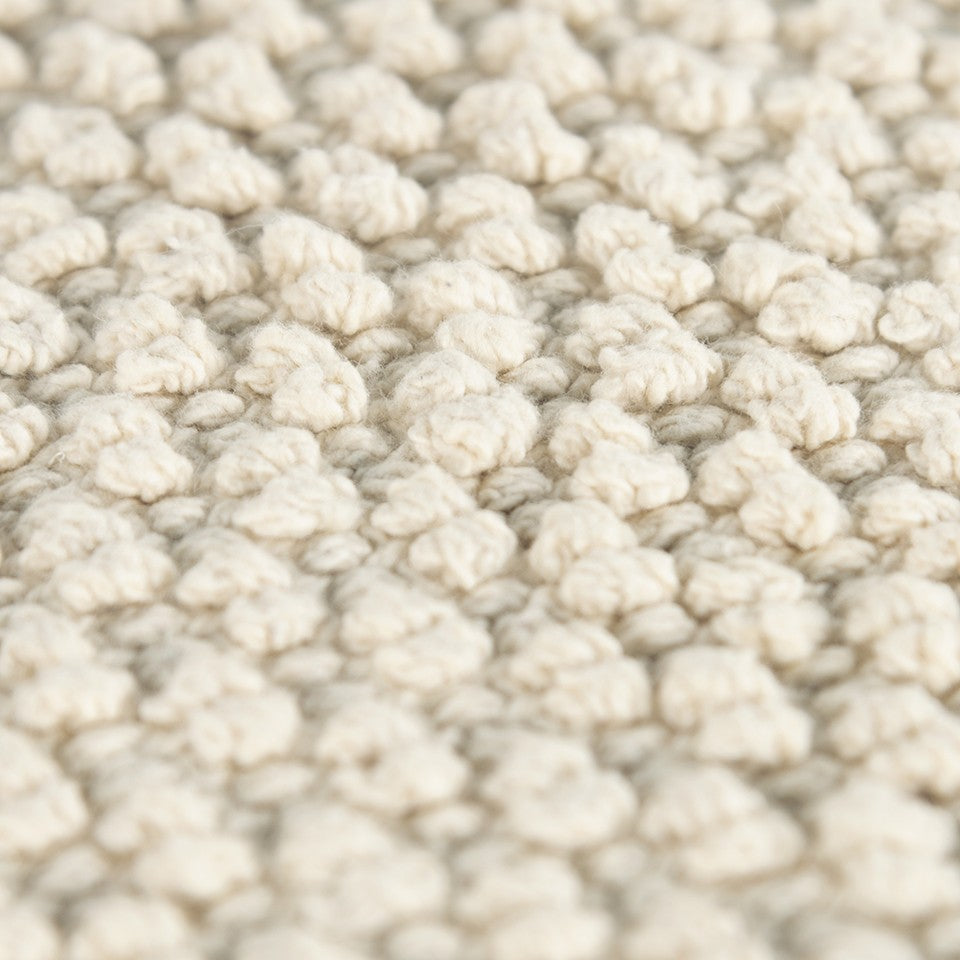 Natural Beige Nubby Textured Modern Pillow