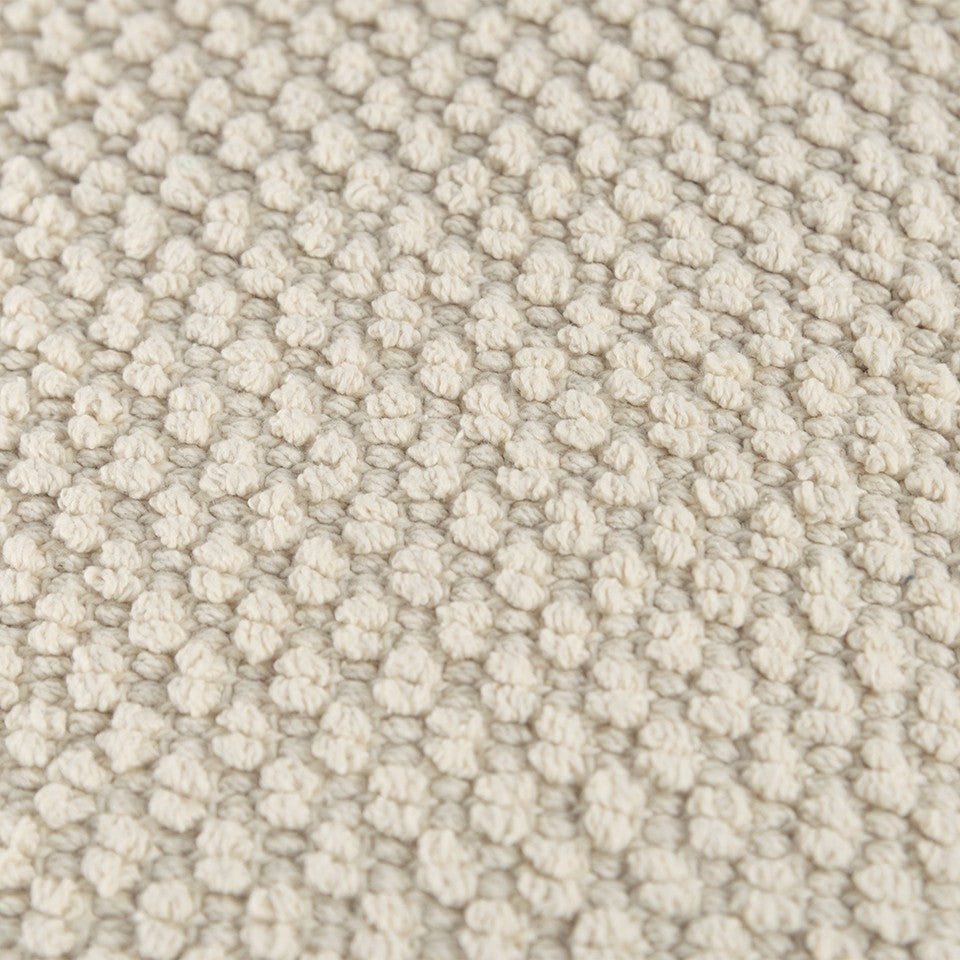 Natural Beige Nubby Textured Modern Pillow