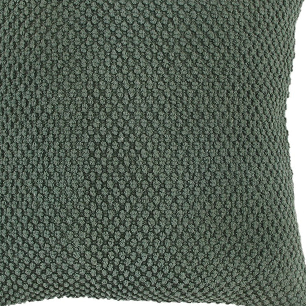 Olive Green Cotton Pillow