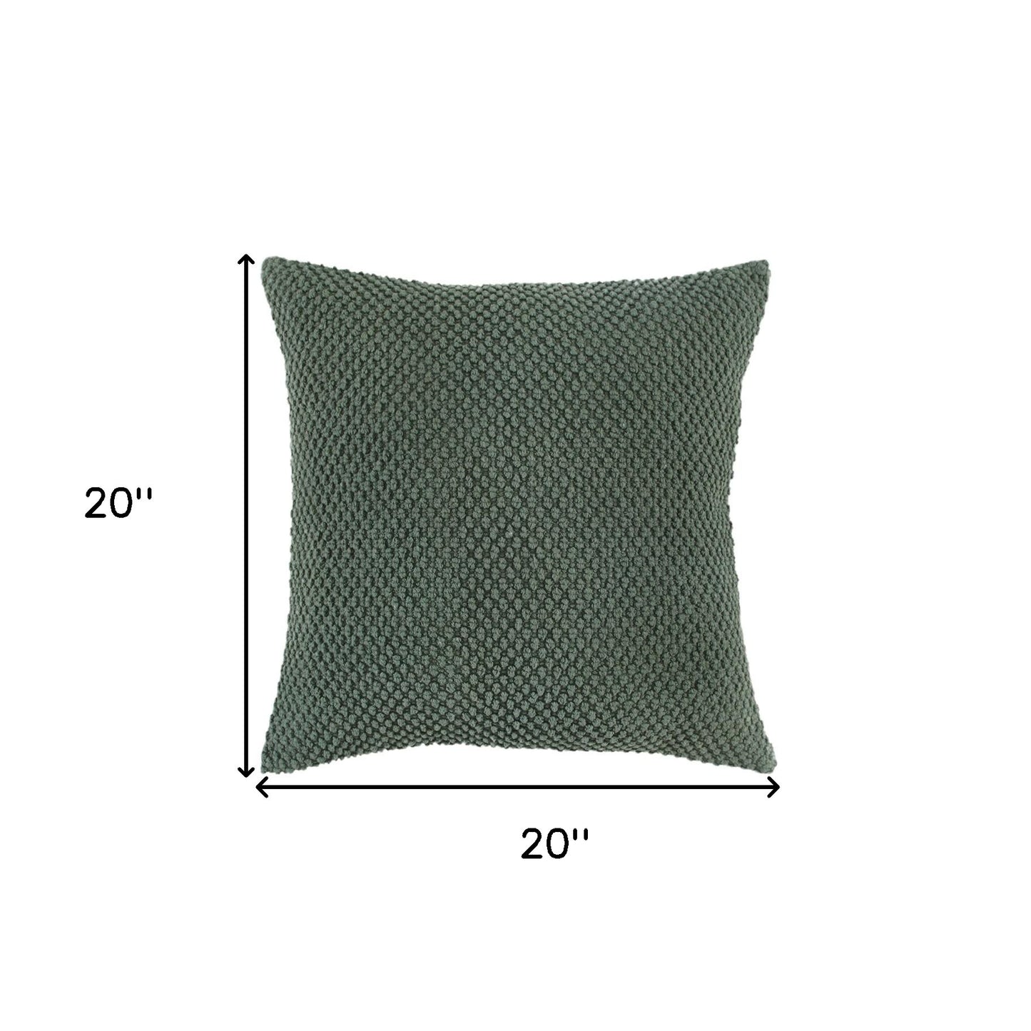 Olive Green Cotton Pillow