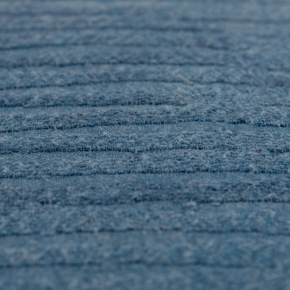 Teal Solid Tonal Abstract Stripe Pillow
