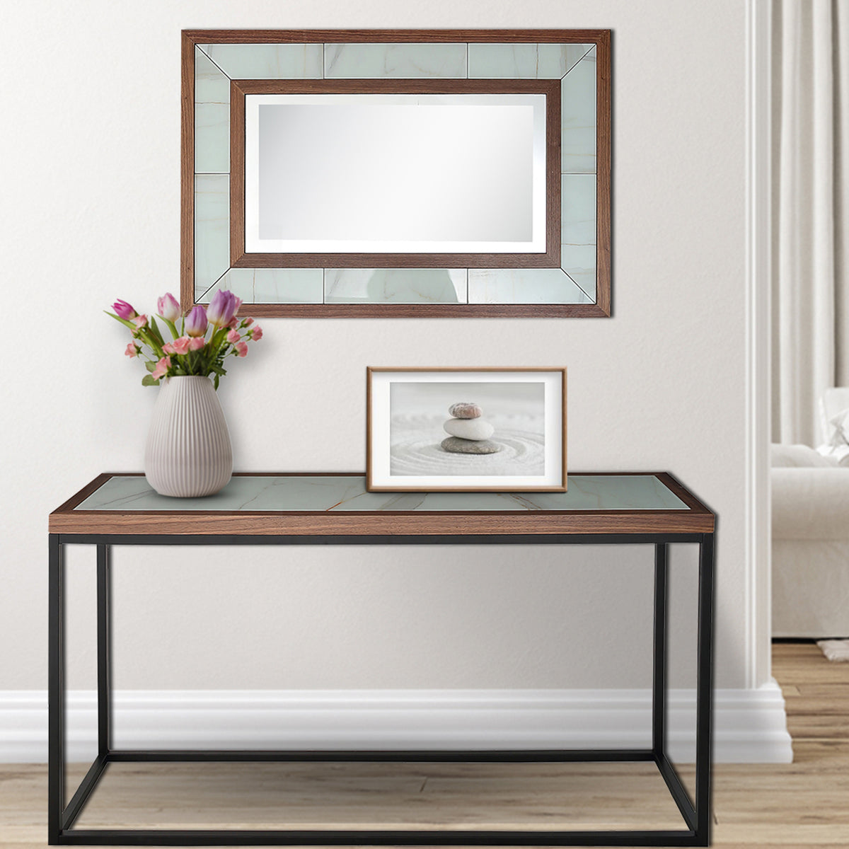 Marble Frame Console Table