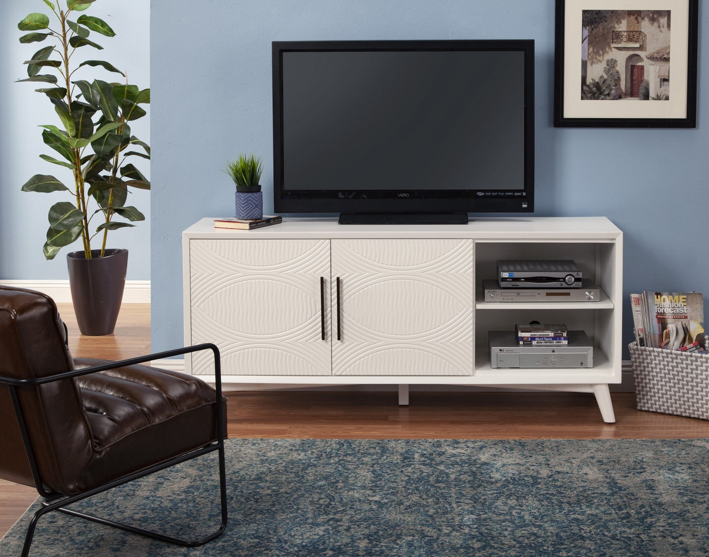 White Pine Solid Wood Media Console