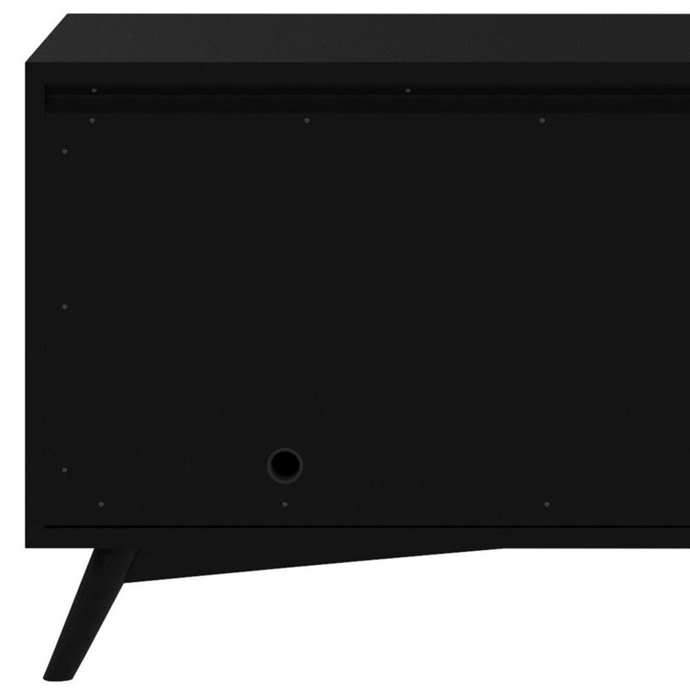 Black Mahogany Solid Wood Media Console