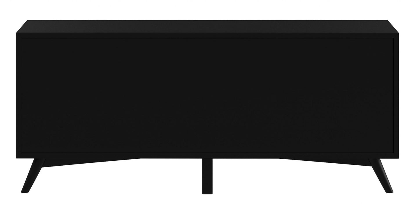 Black Mahogany Solid Wood Media Console