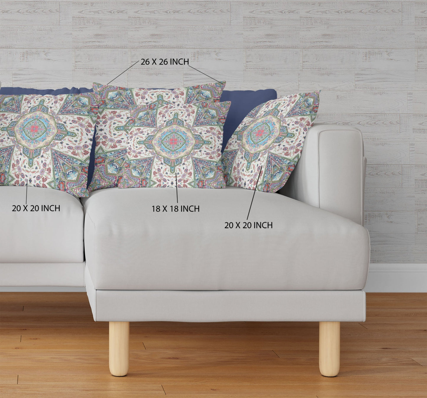 Cream Pink Boho Flower Suede Pillow