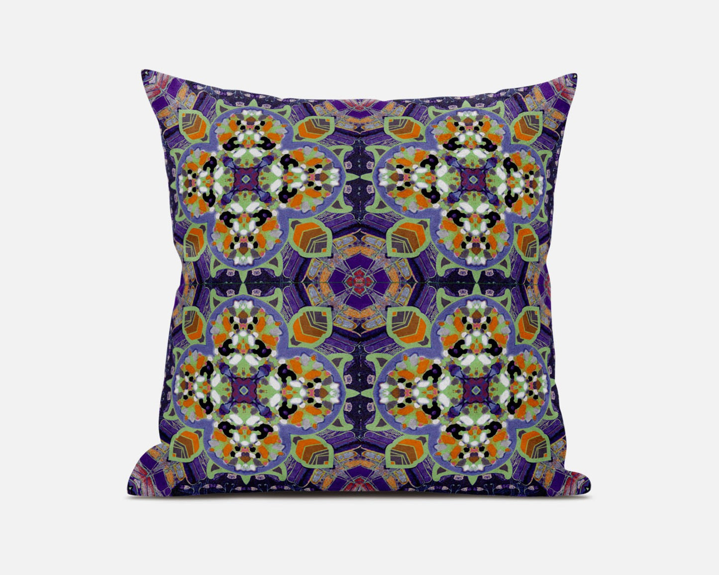 Purple Microsuede Quatrefoil Pillow