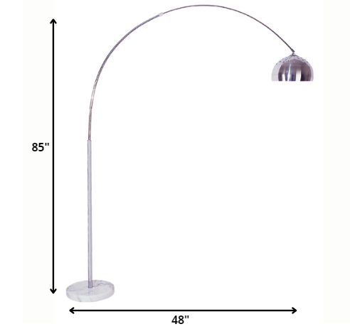 Silver Floor Lamp