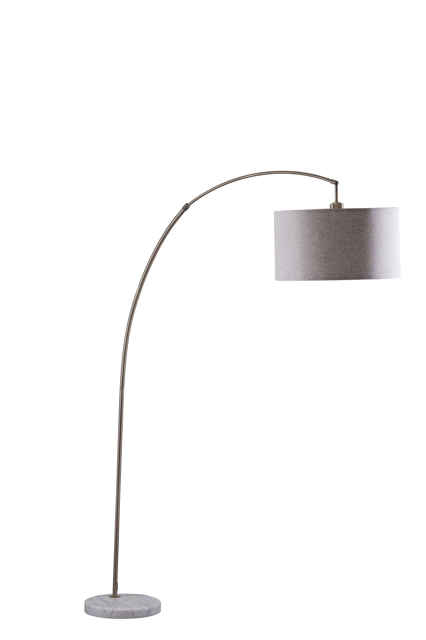 Beige & Antique Gold Floor Lamp w/ Shade