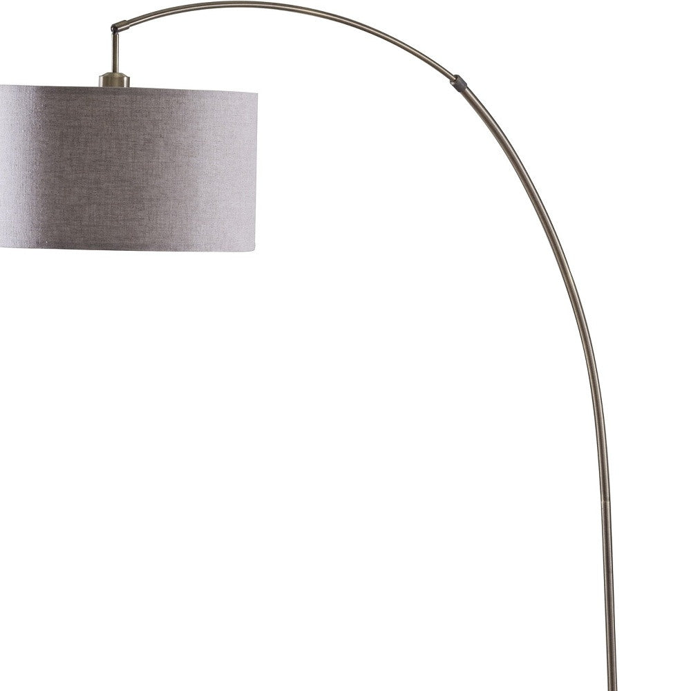 Beige & Antique Gold Floor Lamp w/ Shade