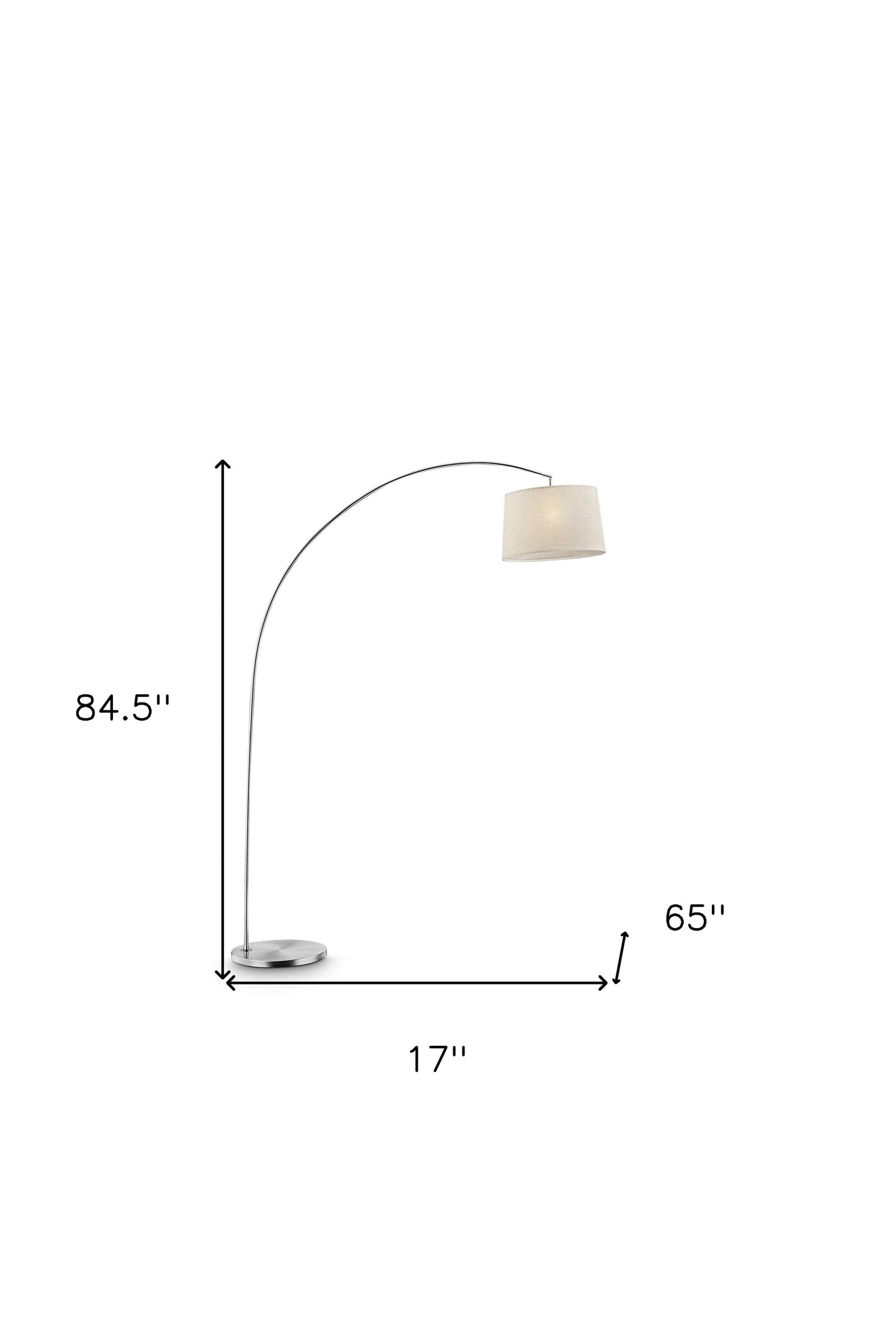 Steel Adjustable Floor Lamp w/ Shade