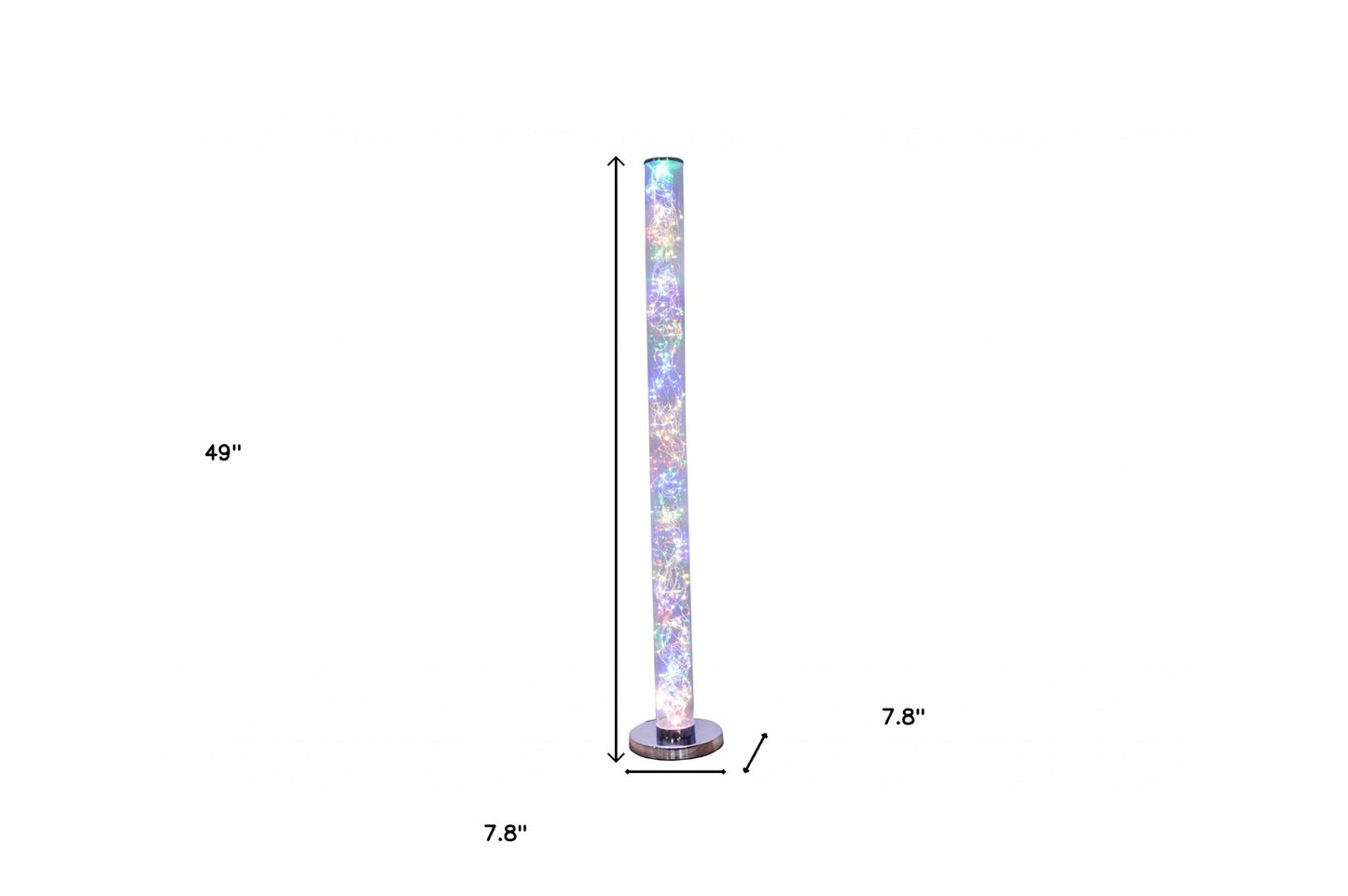 Steel Column Floor Lamp w/ Shade