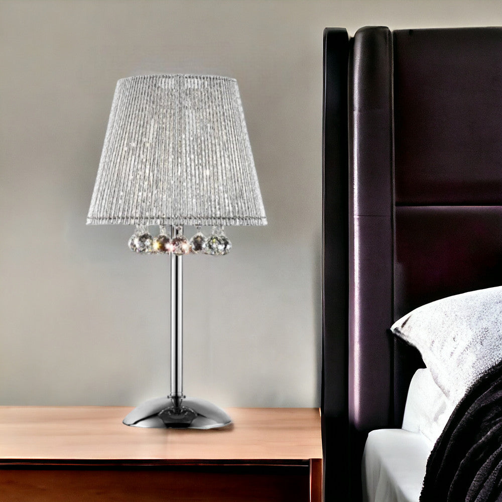 Dreamy Silver Table Lamp