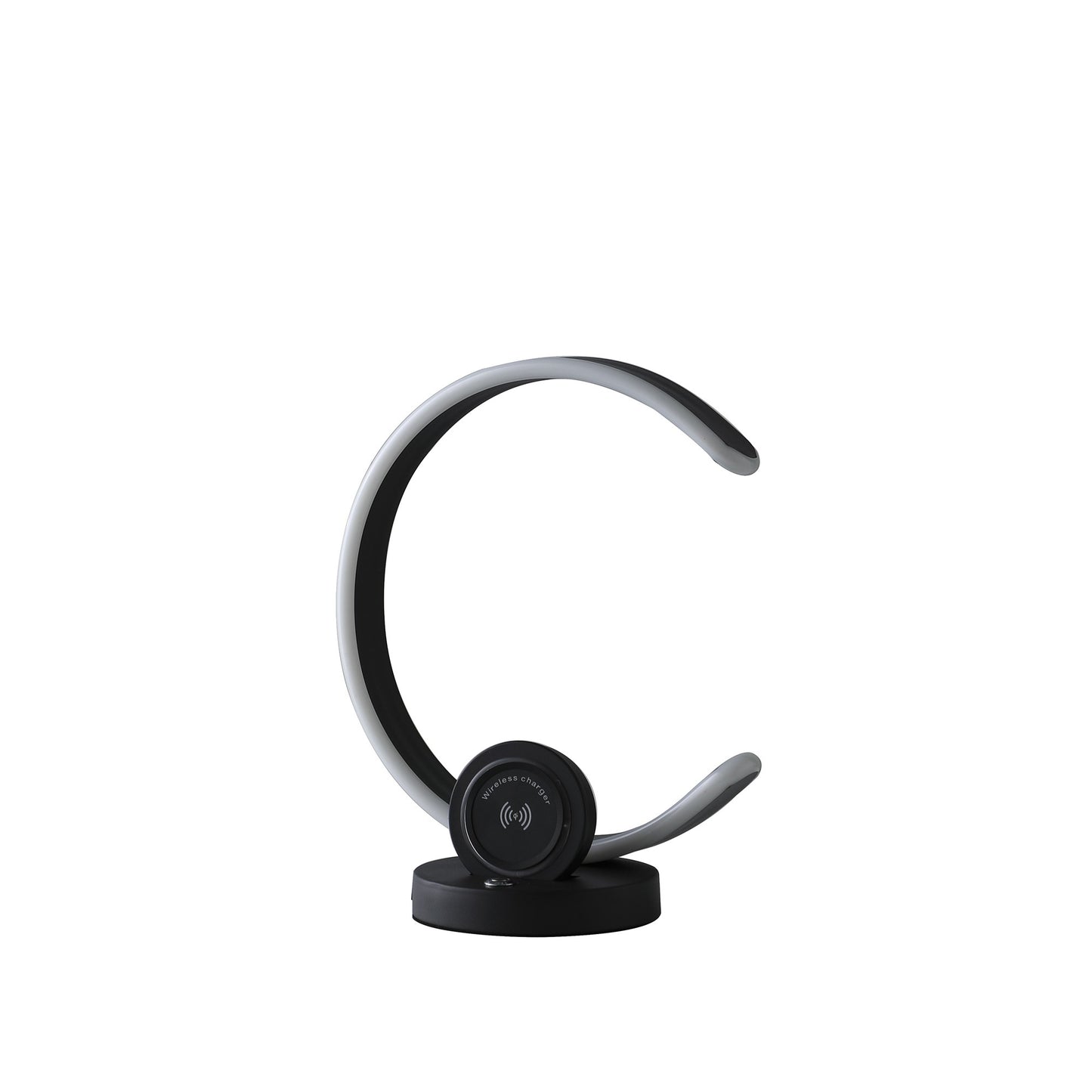 Black Contempo Shape w/ Desk or Table Lamp