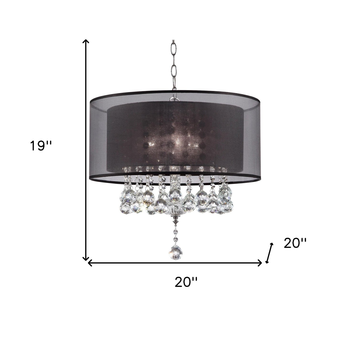 Contempo Silver Ceiling Lamp