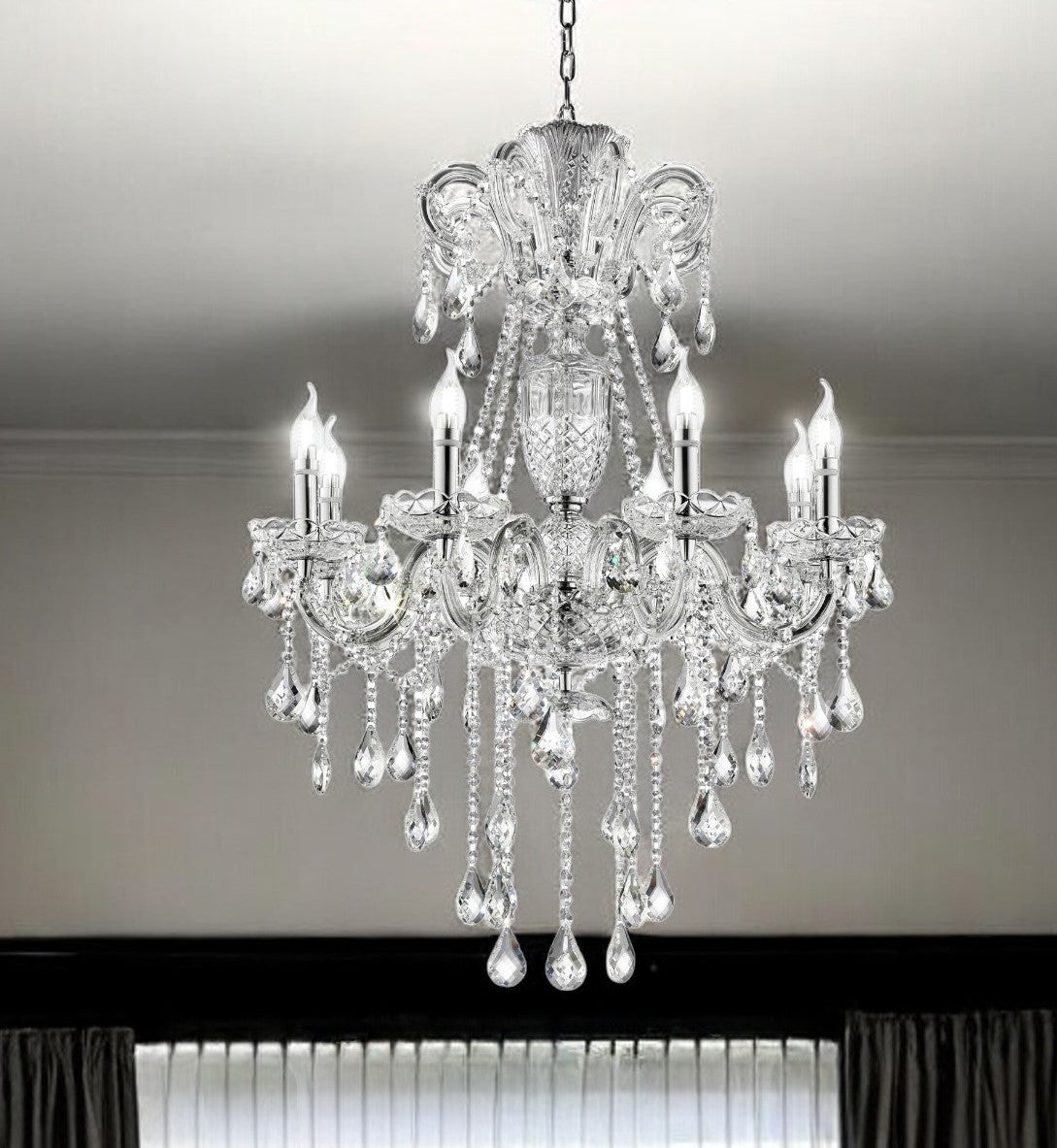 Candle Style Empire Glass Ceiling Light
