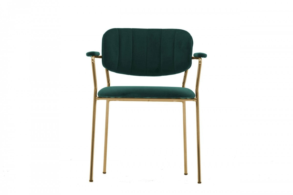 Green Modern Dining Chairs - Set of 2