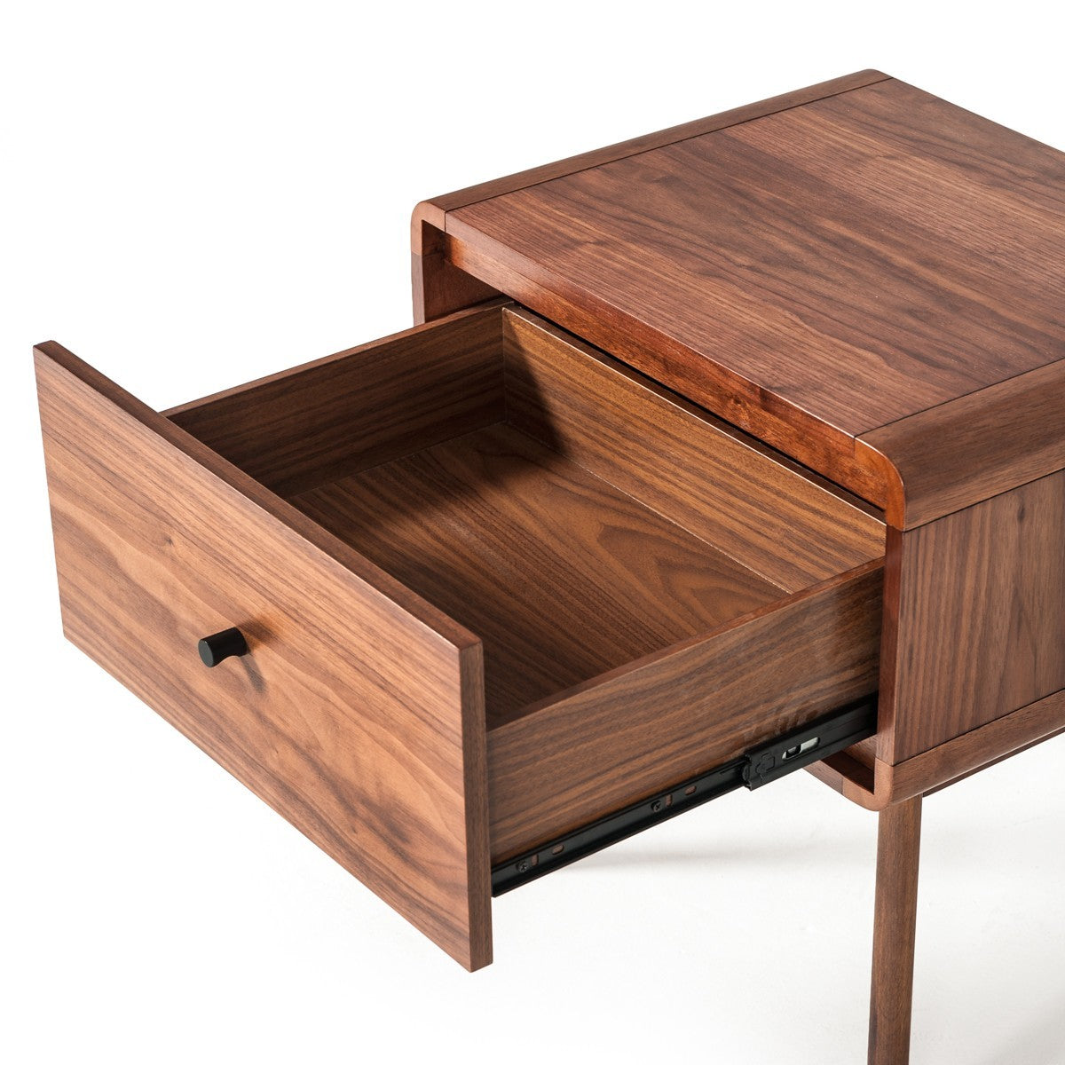 Mid Century Walnut Nightstand w/ Drawer