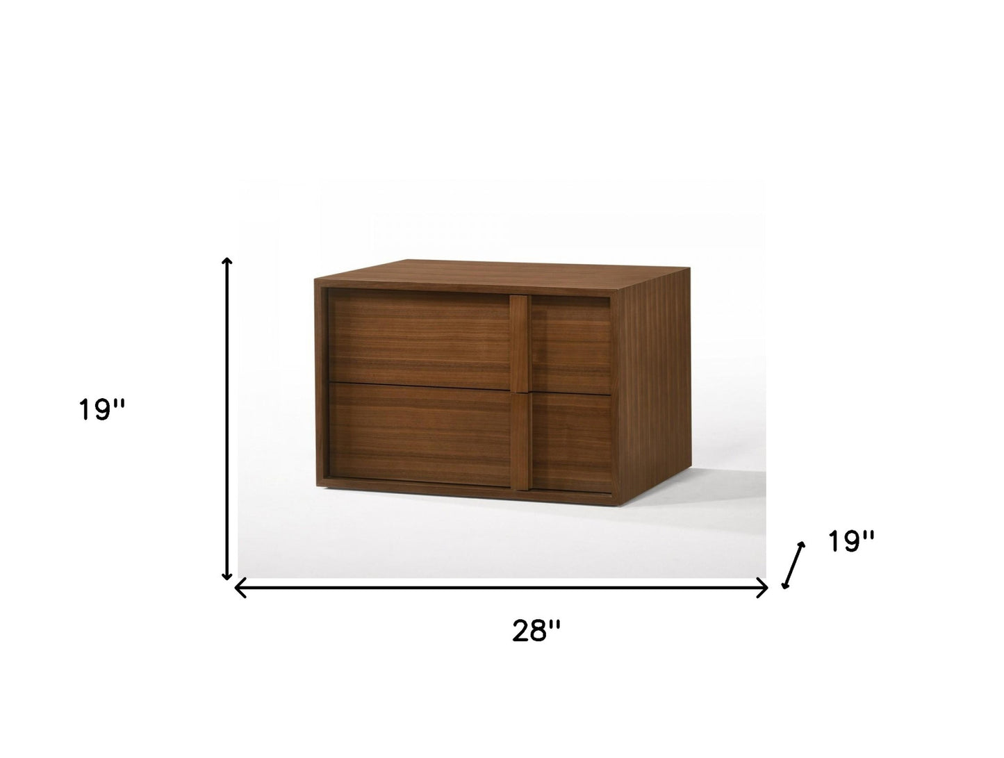 Modern Walnut Nightstand