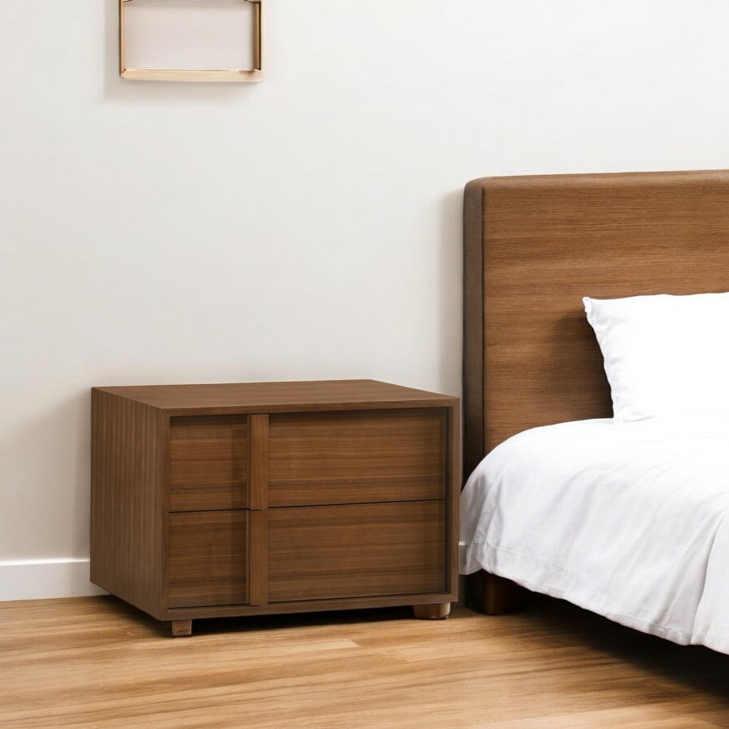 Modern Walnut Nightstand