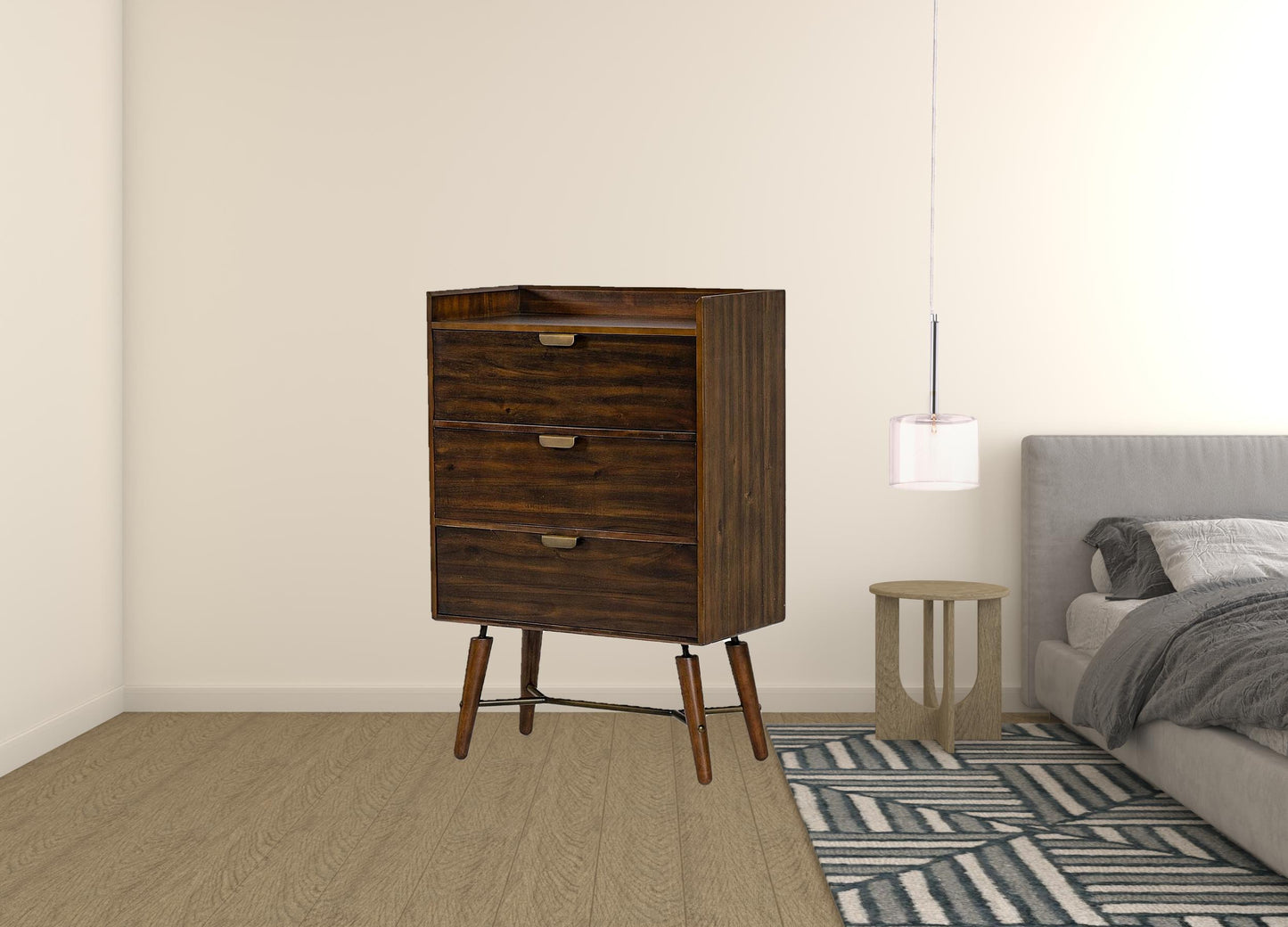 Platinum Wood 9-Drawer Dresser