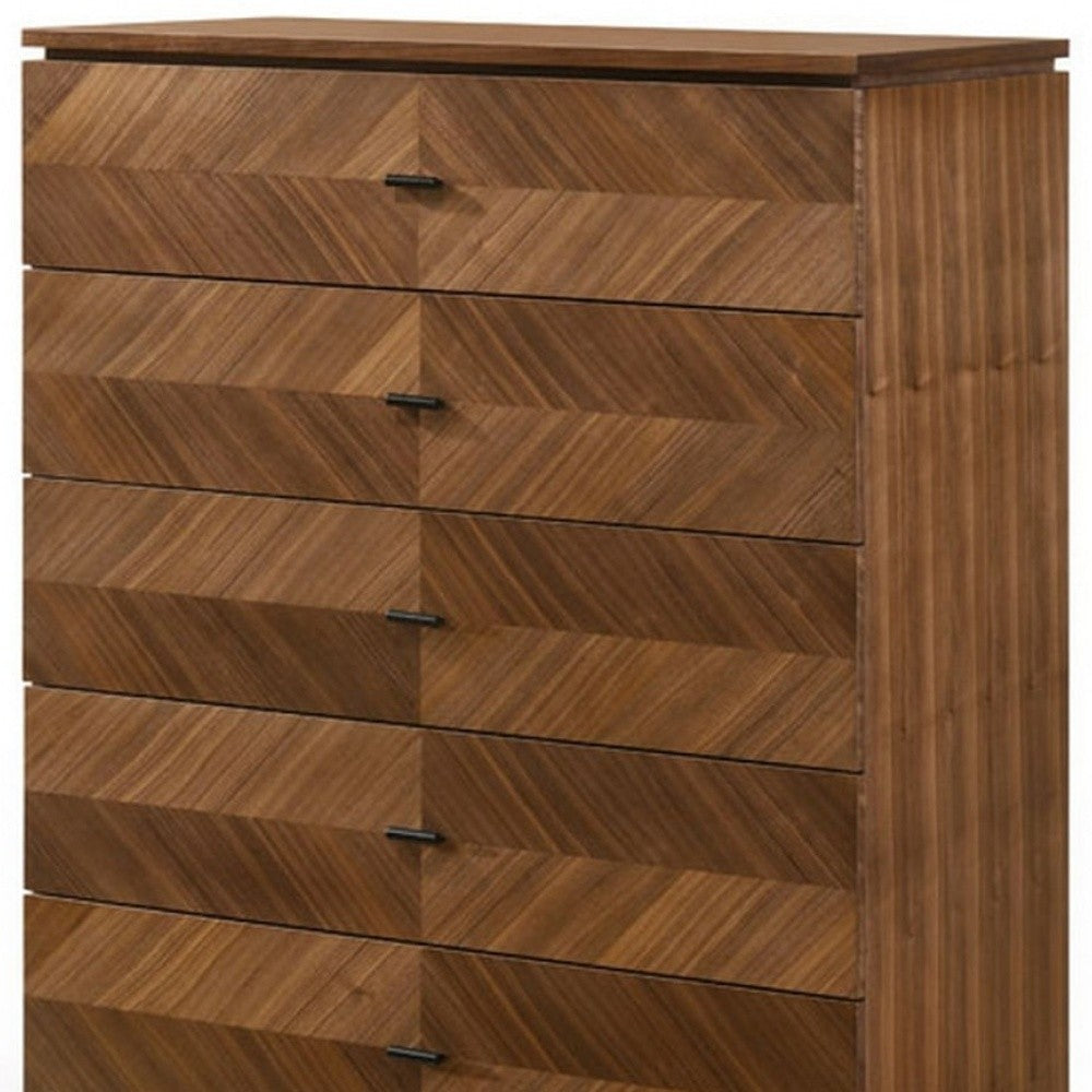 Aged Gray Solid Wood 3-Drawer Gentleman's Chest