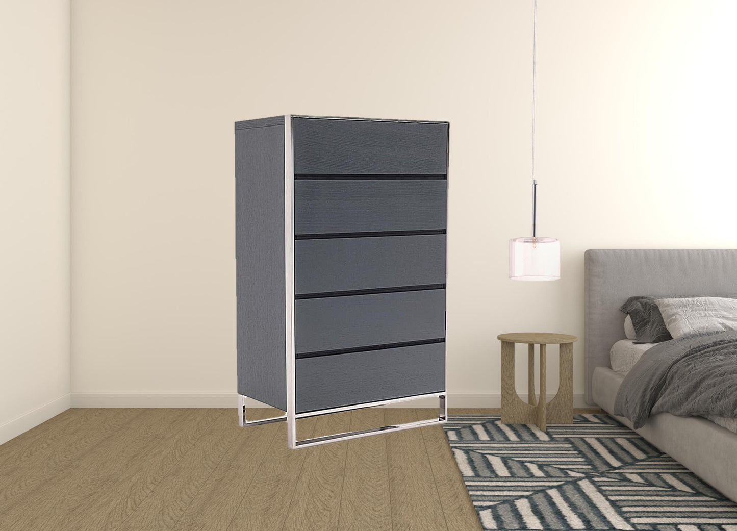 Brown Solid Wood 6-Drawer Double Dresser