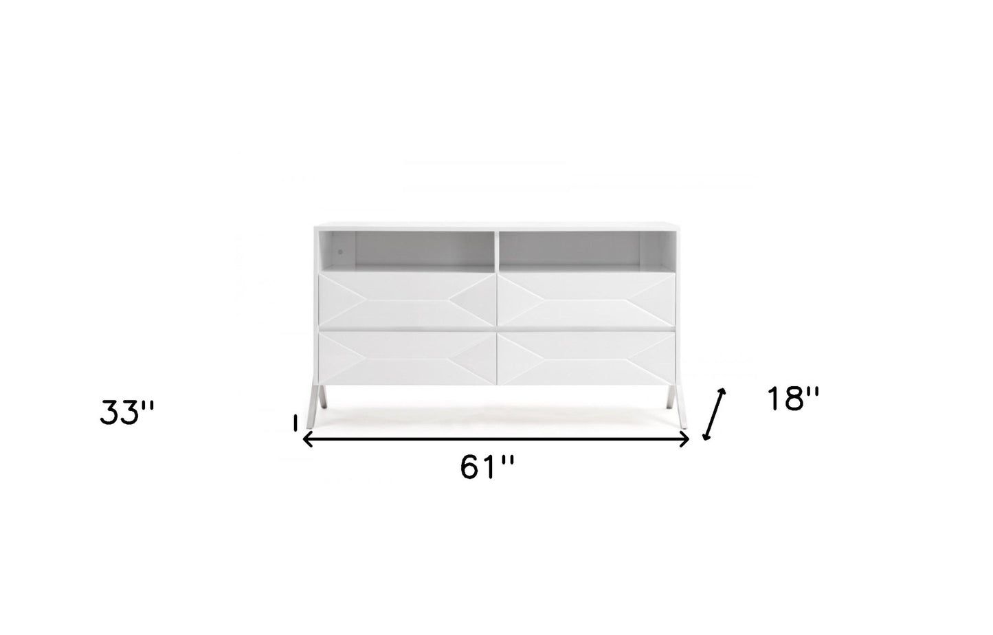 Brown Solid Wood 9-Drawer Double Dresser