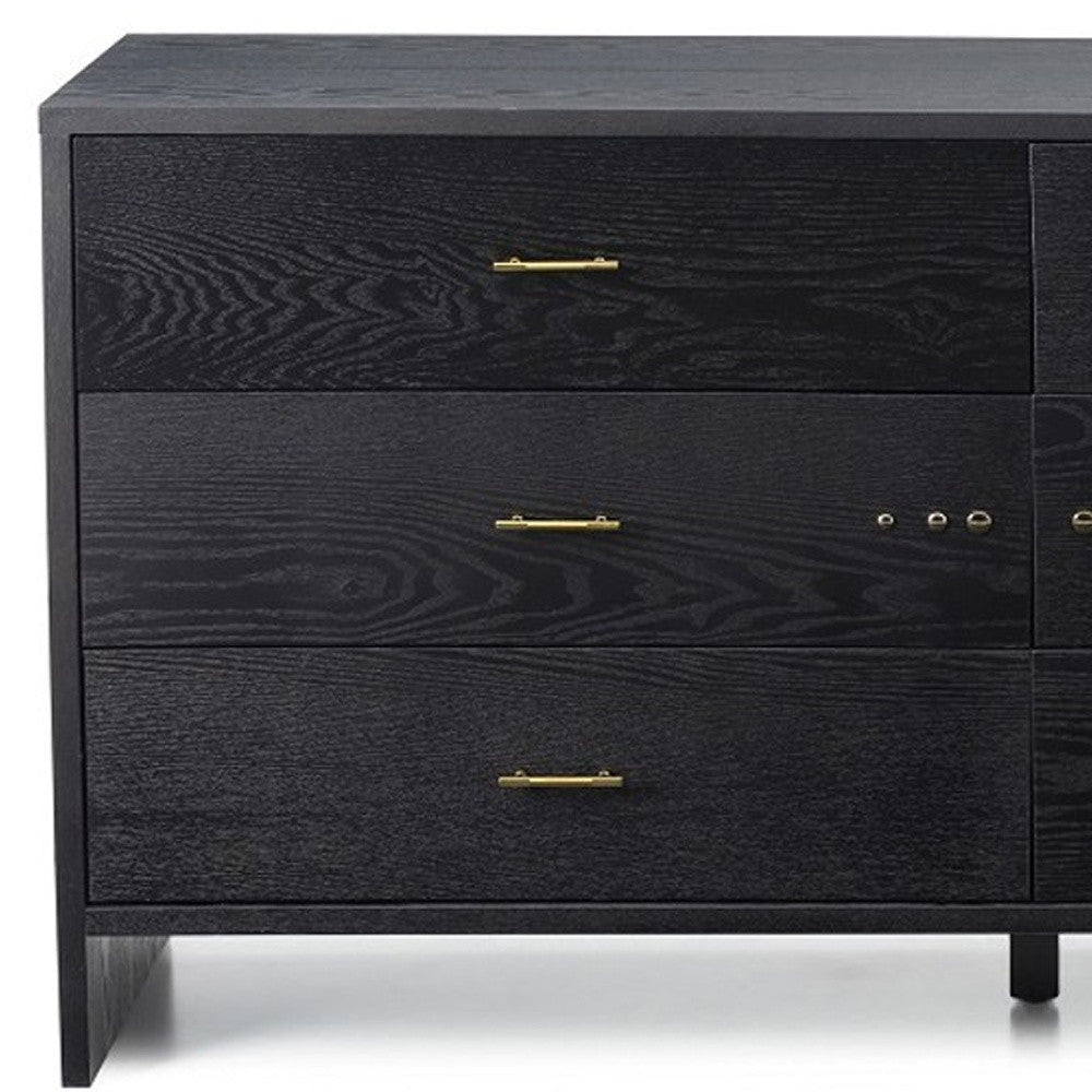 Gray Wash Solid Wood 7-Drawer Triple Dresser