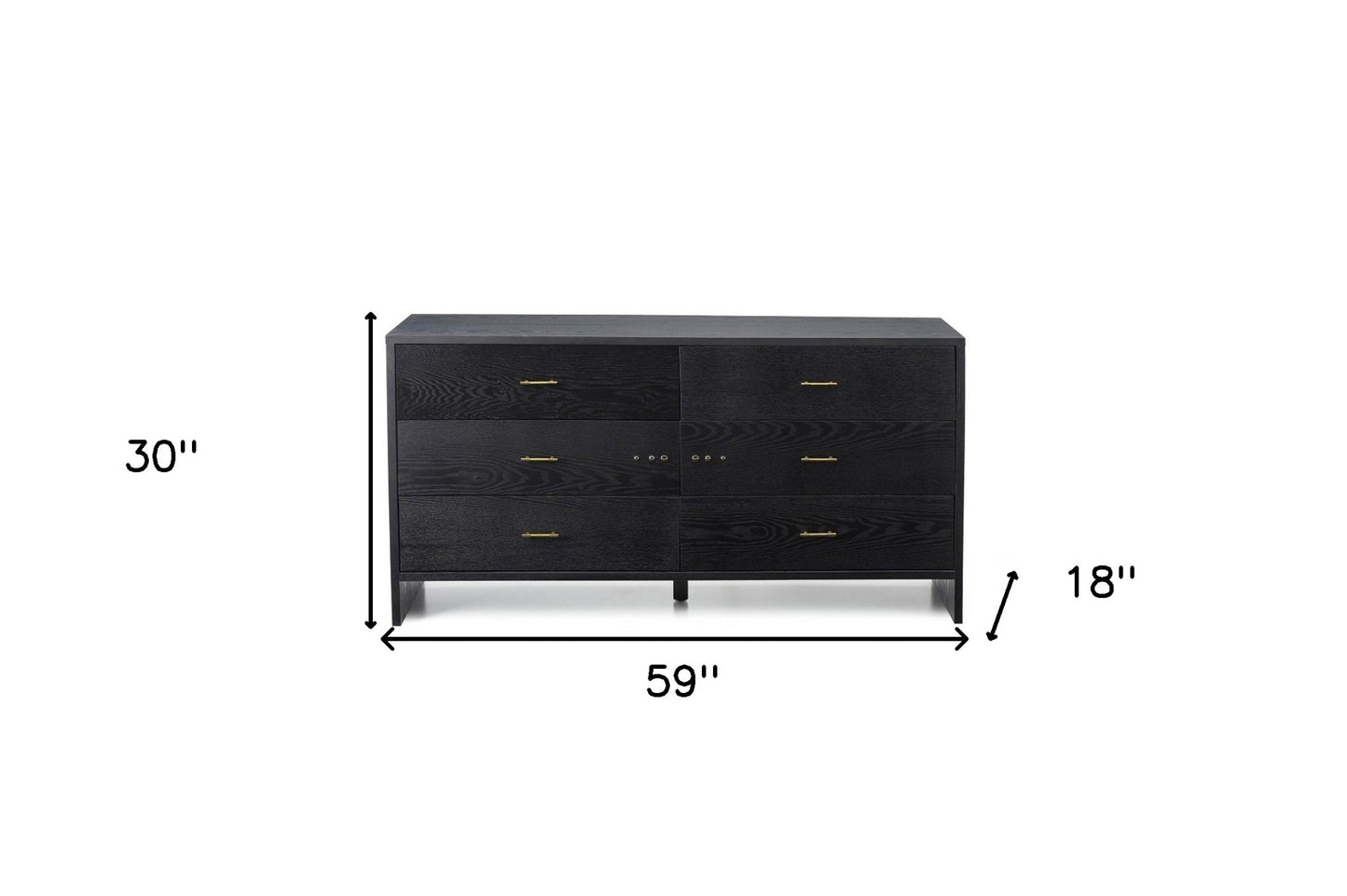 Gray Wash Solid Wood 7-Drawer Triple Dresser