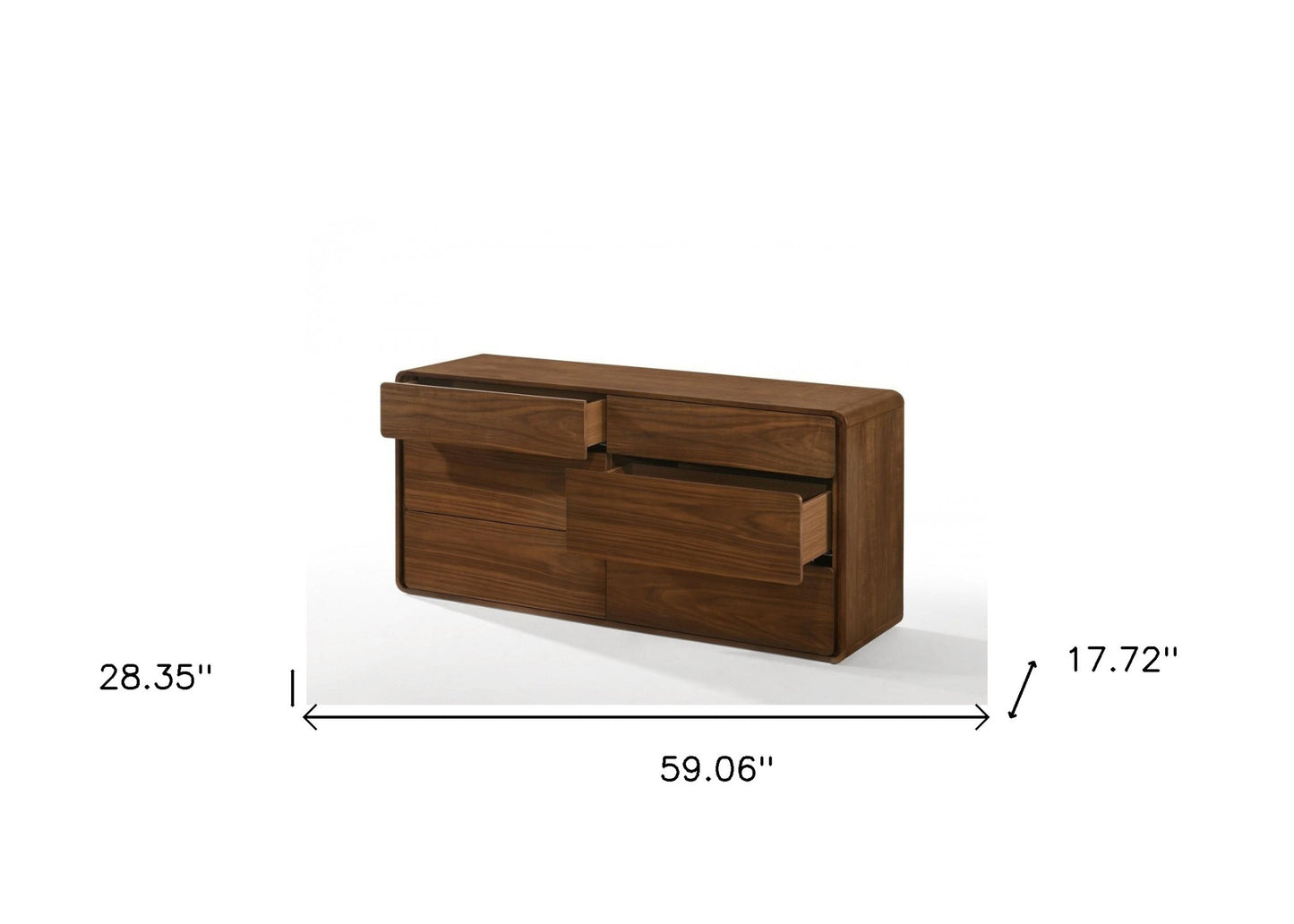 Beige 6-Drawer Double Dresser