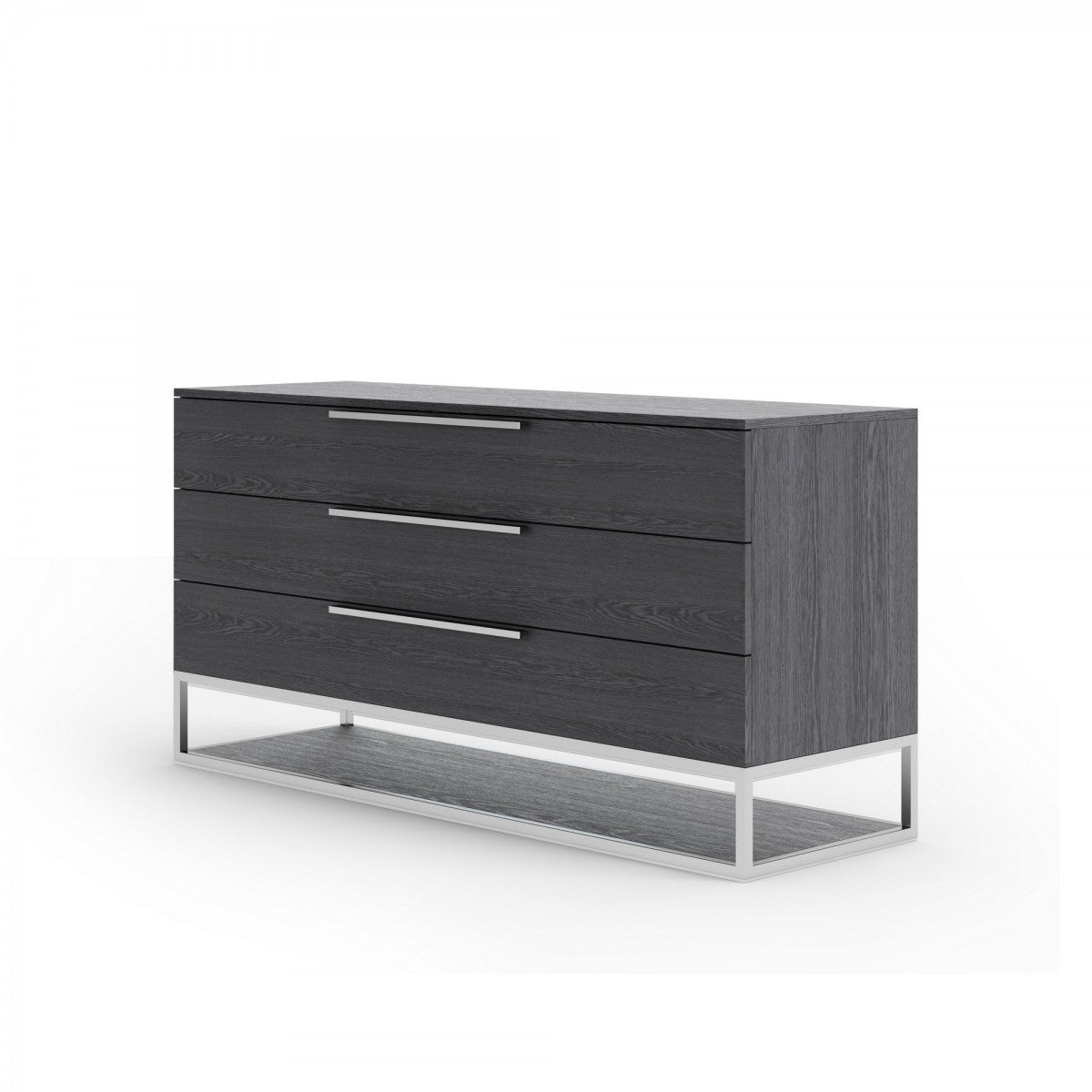Dark Brown Solid Wood 6-Drawer Double Dresser