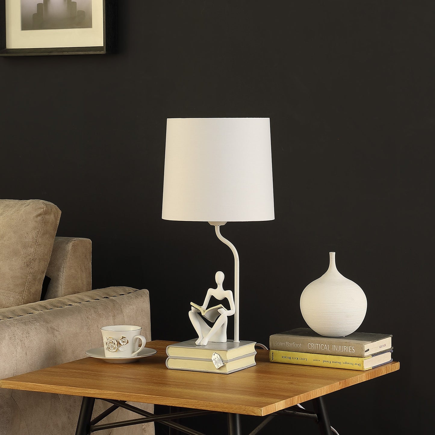 White Table Lamp w/ Shade